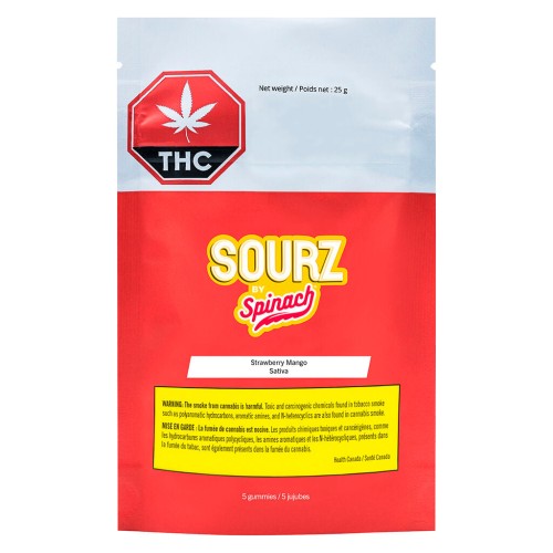 SOURZ by Spinach - SOURZ by Spinach - Strawberry Mango Sativa Soft Chews