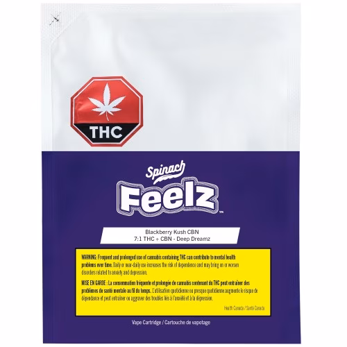 Spinach FEELZ - Blackberry Kush CBN (Deep Dreamz) Cartridge