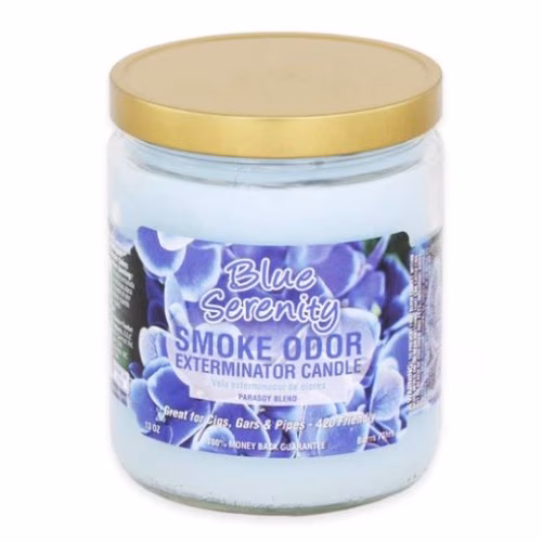 SMOKE ODOR CANDLE 13OZ BLUE SERENITY