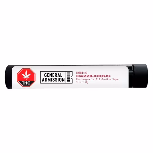 General Admission - Razzilicious Hybrid (1:0) Reachargeable All-In-One Vape
