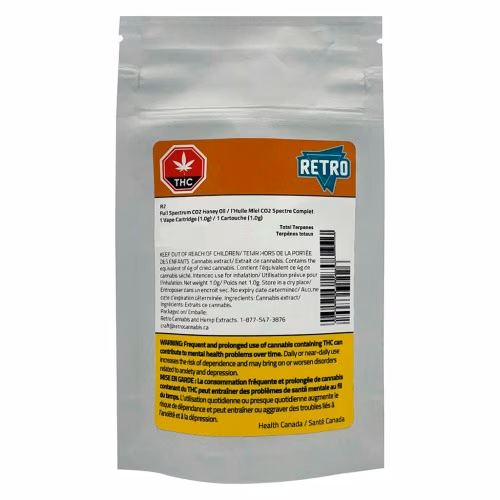 RETRO - R2 Full Spectrum Honey Oil Ceramic 510 Thread Cartridge