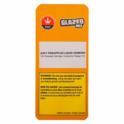 BOLD GLAZED - Juicy Pineapple Liquid Diamond 510 Thread Cartridge