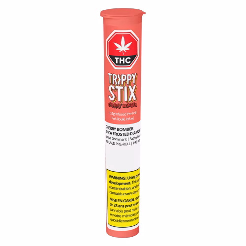 Trippy Sips - Trippy Stix DBL Diamond Pre-Roll - Cherry Bomber