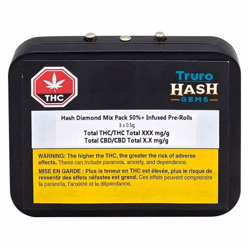 Truro Hash Gems - Hash Diamond Mix Pack 50%+ Infused