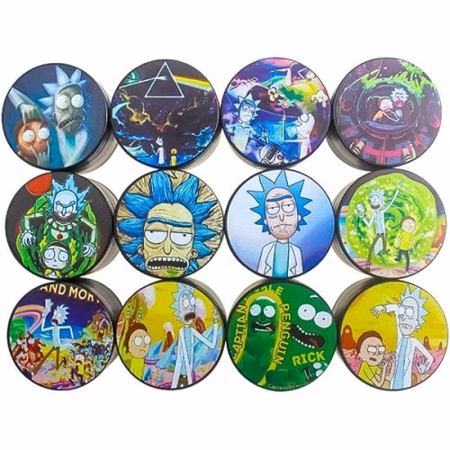 Crazy Science Guy 4 Piece Grinder Rick and Mort