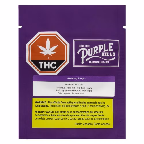 Purple Hills - Live Resin - Wedding Pie 510 Thread Cartridge