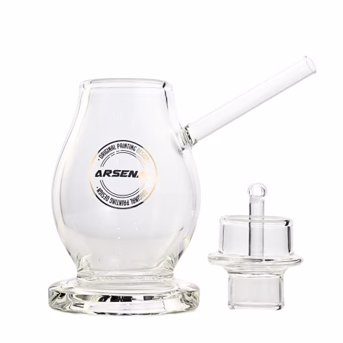 6" Arsenal Crystal Drew Drop Bong - Hash