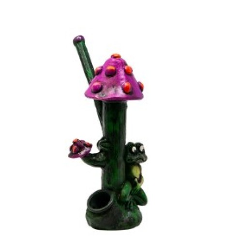 MUSHROOM TOAD POLYRESIN PIPE