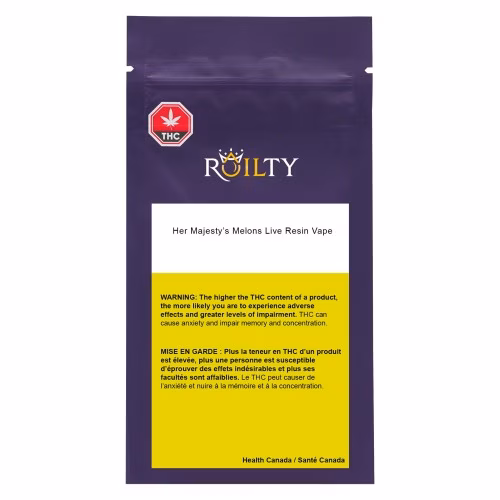 Roilty Concentrates - Her Majesty's Melons Live Resin 510 Thread Cartridge