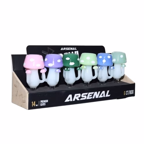 14mm Arsenal Mushroom Cluster Glass Bowl