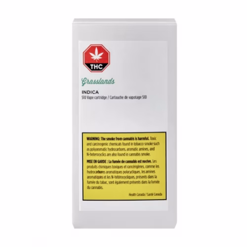 Grasslands - Indica Full Spectrum 510 Vape Cartridge
