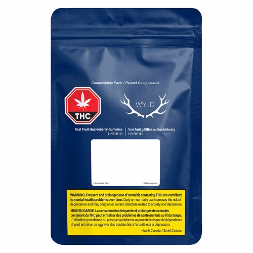 Wyld - Real Fruit Huckleberry Hybrid Gummies
