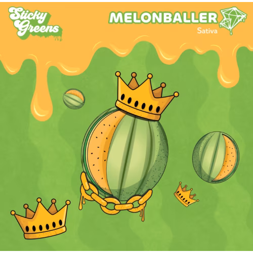 Sticky Greens - Melonballer - Liquid Diamond 510 Thread Cartridge