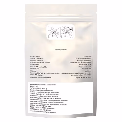 Sticky Greens - Flavour Lab - Sativa 510 Thread Cartridge *Limited Edition*