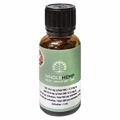 WholeHemp - CBD 25 Full Spectrum Oil