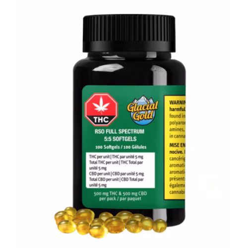Glacial Gold - RSO Full Spectrum 5:5 Softgels