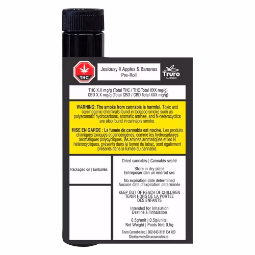 Truro Cannabis - Jealousy X Apples & Bananas Pre-roll