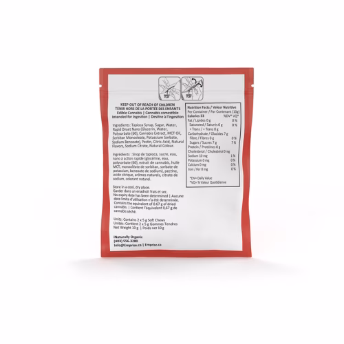 Emprise Canada - Emprise Rapid Sour Pomegranate Sativa Soft Chews