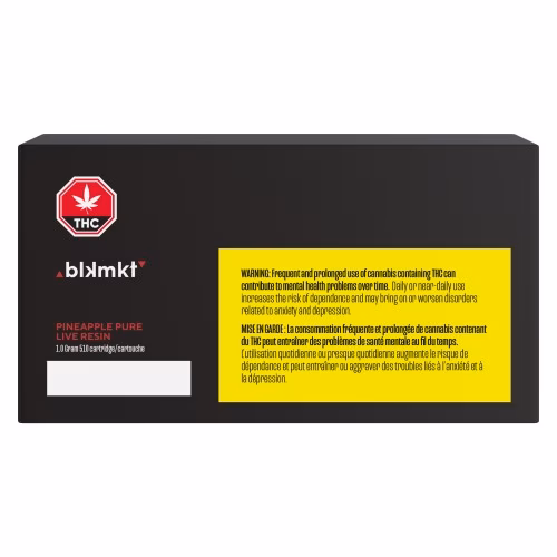 BLK MKT - Pineapple Pure Live Resin 510 Thread Cartridge