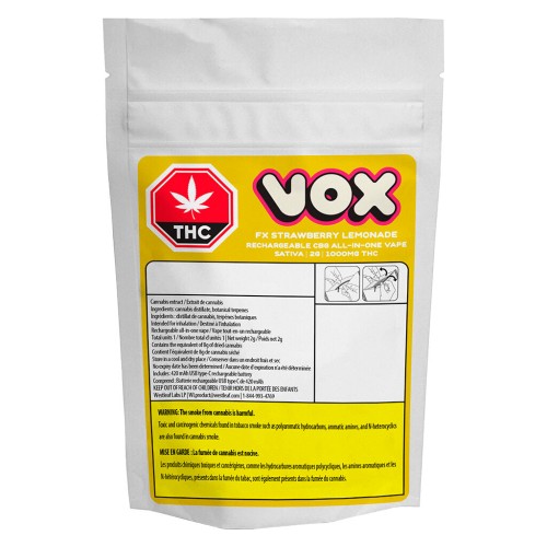 Vox - FX Strawberry Lemonade CBG 2 All-In-One Vape