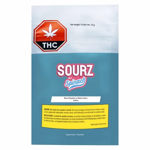 SOURZ by Spinach - Blue Raspberry Watermelon Soft Chews