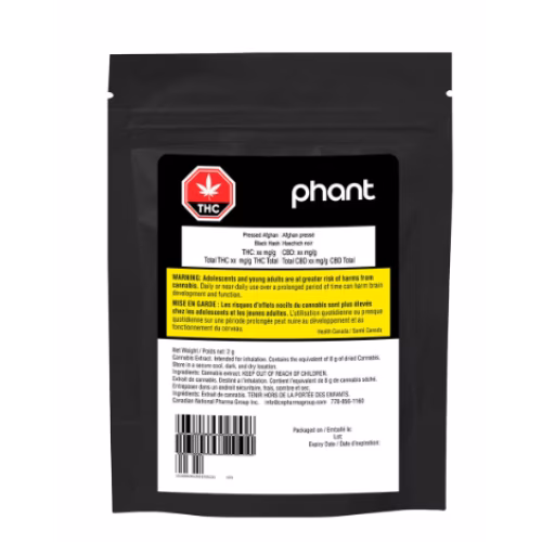 Phant - Pressed Black Afghan Hash