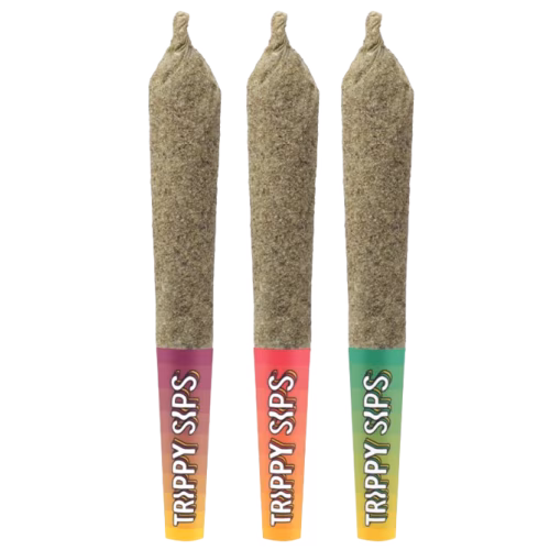 Trippy Sips - Tropical Twist Pack Kief Coated/Liquid Diamond Infused Pre-Rolls