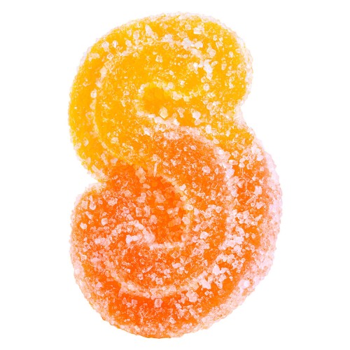 SOURZ by Spinach - Fully Blasted Peach Orange 1:1 THC:CBD Gummy