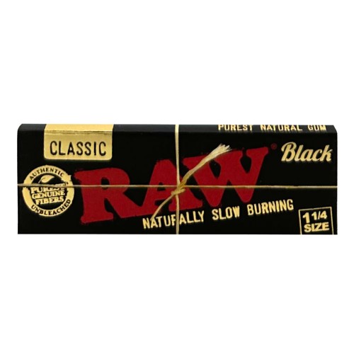 raw black rolling papers 1/4