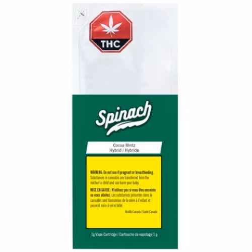 Spinach - Cocoa Mintz  510 Vape Cartridge