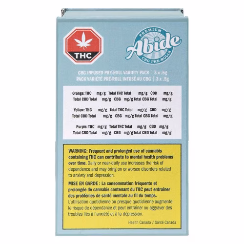 Abide - CBG Infused Pre-Roll Variety Pack