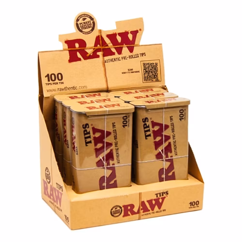 RAW NATURAL TIPS X100 TIN