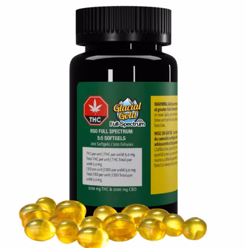 Glacial Gold - RSO Full Spectrum 5:5 Softgels