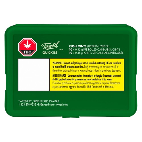 Tweed - Quickies Kush Mints Pre-Roll