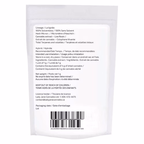 Sauce Rosin Labs - Live Rosin Seasonal Gas Pack
