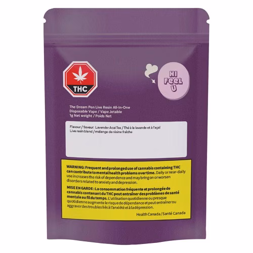 hifeelu - Dream Live Resin All-In-One (Lavender Acai Tea)