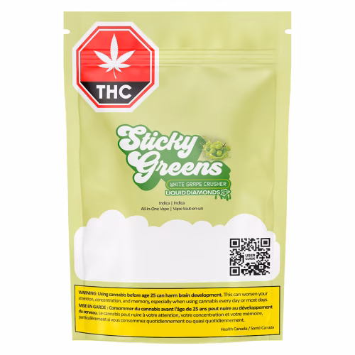 Sticky Greens - White Grape Crusher Dripbar All in one
