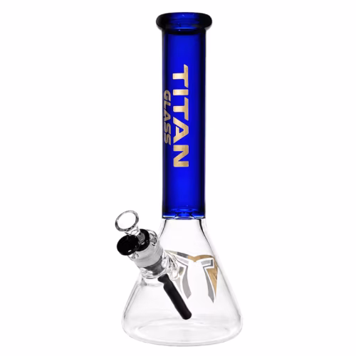 14" 7mm Titan Glass Signature Beaker