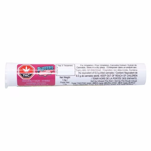 Puffer's Paradise - Heavenly Haze Diamond Infused Glass Tip Pre-Roll