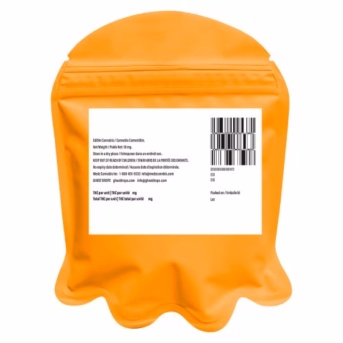 Ghost Drops - White R*ntz Ghost Gummies (Orange R*ntz)