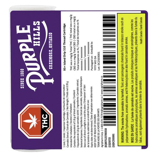 Community C/O Purple Hills - 95+ Island Drip 510 Thread Cartridge