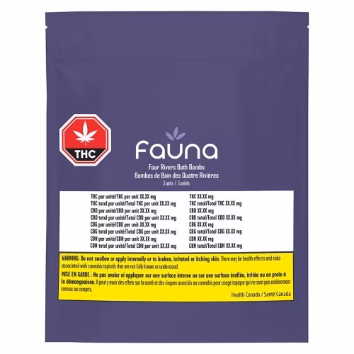 Fauna - Four Rivers Bath Bombs With CBD CBG CBN and THC