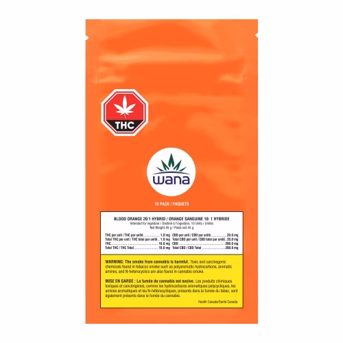 Wana - Sour Blood Orange Soft Chews 20:1