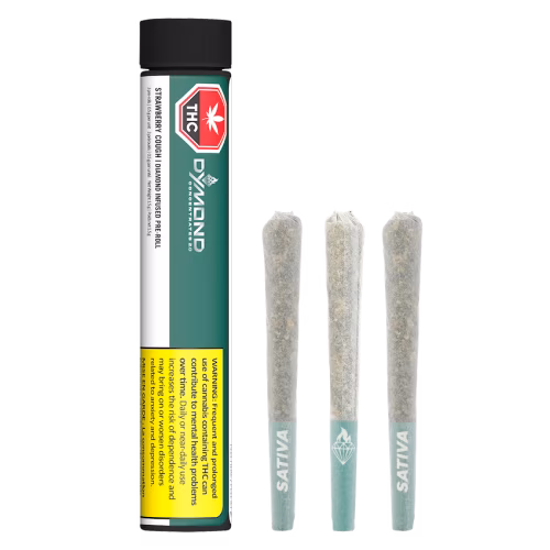 Dymond Concentrates 2.0 - Strawberry Cough Diamond Infused Pre-Roll