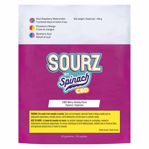 SOURZ by Spinach - CBD Berry Variety Pack Gummies