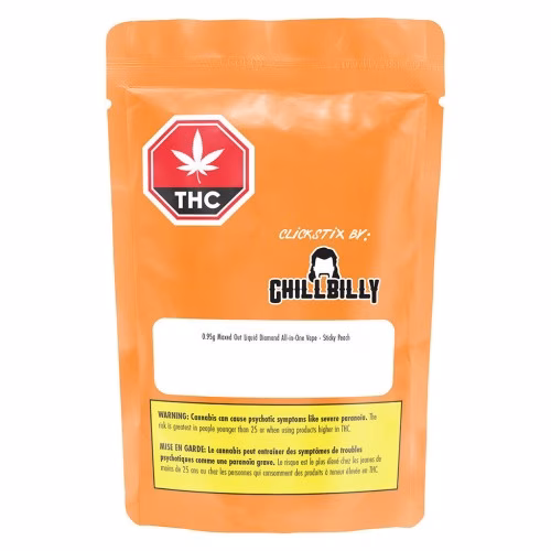 Chillbilly - Maxed Out Liquid Diamond All-in-One Vape - Sticky Peach