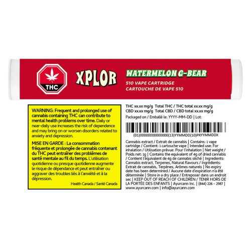 XPLOR - Watermelon G-Bear 510 Cartridge