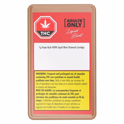 Adults Only - Grape Kush NSFW Liquid Blunt Diamond Cartridge