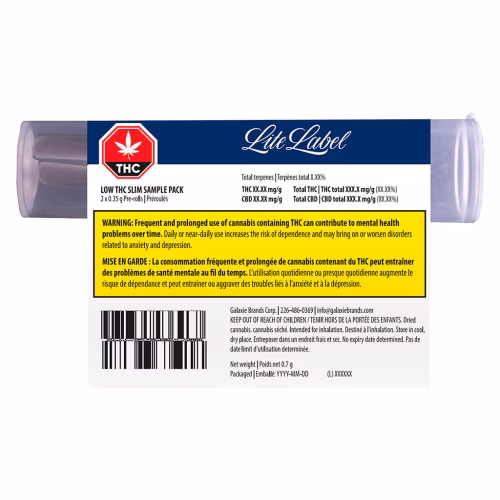 Lite Label - Lite Label - Low THC Slim Sample Pack  (Cherry Pie)