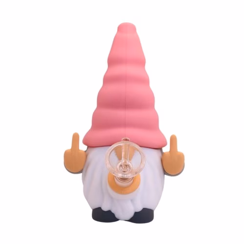 6" Disrespectful Gnome Silicone Bong